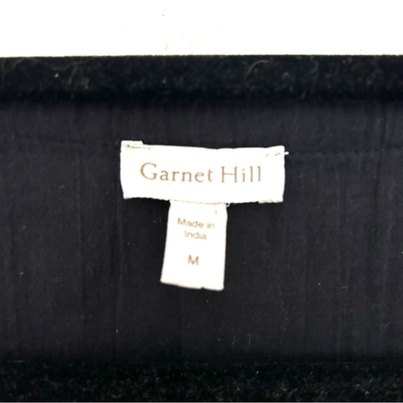 Garnet Hill Embroidered Tunic Top Blouse Boho Cotton Crinkle Gauze Size Medium - Picture 7 of 10